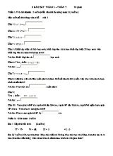 Đề khảo sát Tuần 7 môn Toán 3